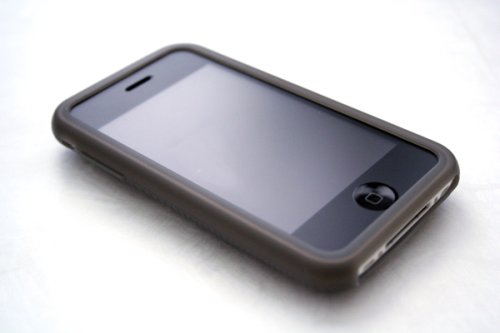 Apple iPhone 3G Premium Silicone Protective Skin Case (Dark Cloudy) - Senyx