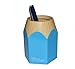 Wisedeal Creative Pencil Tip Design Pen Holder (Blue)
