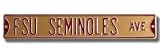FLORIDA STATE SEMINOLES FSU SEMINOLES AVE Gold AUTHENTIC METAL STREET SIGN (6 X 36)