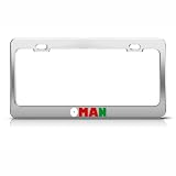 Oman Flag Country license plate frame Stainless Metal Tag Holder