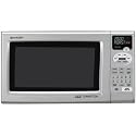 Sharp R-820JS 0.9-Cubic Foot Grill 2 Convection Microwave, Silver