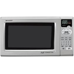 Sharp R-820JS 0.9-Cubic Foot Grill 2 Convection Microwave, Silver