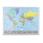 American Map 715758 Deluxe Laminated World Map, 52w x 40h