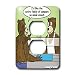 Londons Times Funny Animals Cartoons - Bear Cafeteria - Light Switch Covers - 2 plug outlet cover