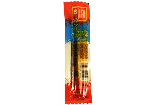 Slim Jim 1.5oz 18 Pack Mild Beef & Cheese