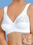 IMAGE OF Cotton Comfort Bra - Sizes 34-50B/C, Color White, Size 38 BC