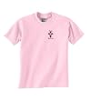 Personalized custom embroidered Christian Breast Cancer Survivor pink ribbon t-shirt