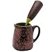 Microwave Ceramic Milk Frothing Pitcher Set - Green- 15 oz. 