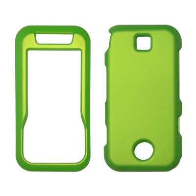 Best Price Neon Green Rubberized Snap-On Cover Hard Cell Phone Protector Case for Motorola Rival A455 [Accessory Export Packaging]