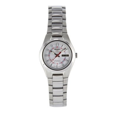 Seiko Women s SYMC21 Seiko 5 Automatic Silver Dial Stainless Steel Watch