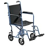 Steel Transport Chair - 19 - Blue Vein