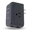 Belkin F9H220-TVL Travel Surge Protector with Hidden Swivel Plug