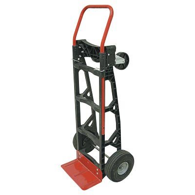 Milwaukee Hand Truck - 500-Lb. Capacity, Nylon/Poly, Convertible, Model# 40611