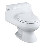 KOHLER K-3386-0 Rialto One-Piece Round-Front Toilet, White