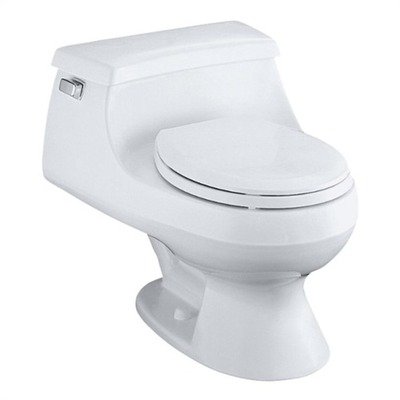 KOHLER K-3386-0 Rialto One-Piece Round-Front Toilet, White