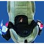 Kiddie Kangaroo Seat Protector with Adjustable Pockets - Black