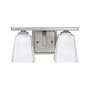 Kichler Lighting 5460AP 2-Light Urban Ice Incandescent Bath Light, Antique Pewter