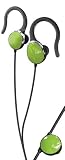 iLuv i203 Ultra-Compact Earphones with Secure Clips and Volume Control (Green)