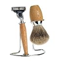Edwin Jagger 3 Piece Shaving Set in Sycamore