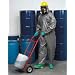 Lakeland ChemMax 3 Heat Sealed Taped Seam Coverall with Hood and Boot, Disposable, Elastic Cuff, Large, Gray (Case of 6)