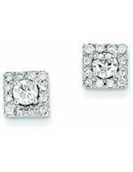 0.7 Carat 14K White Gold Diamond Post Earrings