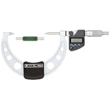 Mitutoyo LCD Point Micrometer, Ratchet Stop, Inch/Metric