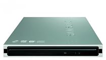Samsung SE-T084M/RSBD  External Slim Slot Load USB Lightscribe DVD-Writer (Black/Silver)