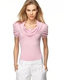 Sele Shirred Cowl-Neck Sweater