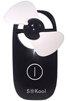 SKool Hand Held Fan - Battery Operated Mini Air Fan - Perfect for Home, Outdoors, or Travel Use - Lightweight, Durable and Portable - Soft, Foam Blades