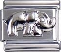 Italian Charms Module Elefant silbern II modul by Kult-Schmuck!