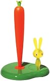 from A di Alessi A di Alessi Bunny & Carrot Kitchen Roll Holder, Green (ASG42 GR) Model ASG42 GR