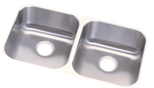 Elkay RUD3118D85DG Revere Undermount 31-by-18-by-8 Inch Double Bowl Stainless Steel Kitchen Sink
