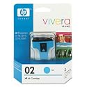 Original HP 02 Cyan Ink Cartridge in Retail Packaging