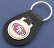 San Francisco 49ers Leather Key Chain