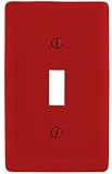 Bryant Electric NPJ1R Mid Size Nylon Wallplate, Red