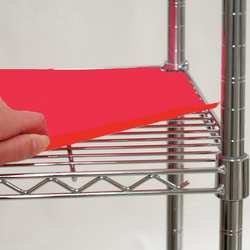 STORE LOGIC 5GRH6 Shelf Liner, W 60, D 24, Red, PK 4