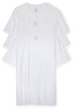 Nautica Men’s 3 Pack Cotton V-Neck Tee,White,Medium