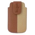 bugatti Ledertasche SlimCase Duo passend f&uuml;r LG Electronics Chocolate BL20, BL 20, Cappuccino, Leder Tasche