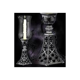 Prince Consort Hurricane Lamp Taper Candle Holder