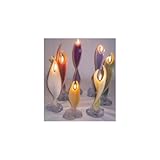 Alaya Engelkerze 40cm mit ca. 10 Stunden Brenndauer - 7 farbsortierte Kerzen im Set | Alaya Engelwelt