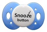 Lots to Say Pacifier - Snooze Button (Blue)