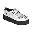 Demonia Men's CREEPER-410, 2" Platform Leather Studded Buckle Strap Creeper Shoe