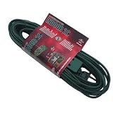 Coleman Cable 094558905 20 Foot Indoor Extension Cord with 3 Outlets