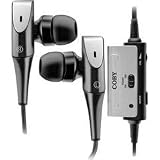 Coby Noise-Canceling Isolation Stereo Earphones with In-Line Volume Control CVE196 (Black)