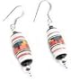 Sterling Silver Southwestern Ceramic Bead Hook Earrings