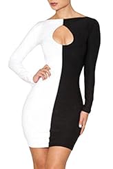 Sexy Summer Keyhole Polyester Cocktail Club Dress/Mini Dress 