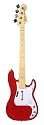 PS3 Rock Band Wireless Fender Precision Bass - Hot Rod Red