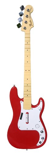 PS3 Rock Band Wireless Fender Precision Bass - Hot Rod Red