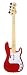 PS3 Rock Band Wireless Fender Precision Bass - Hot Rod Red