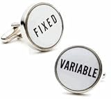 Interest Rate Cufflinks - Business/Finance Themed Formal Wear - Cufflinks